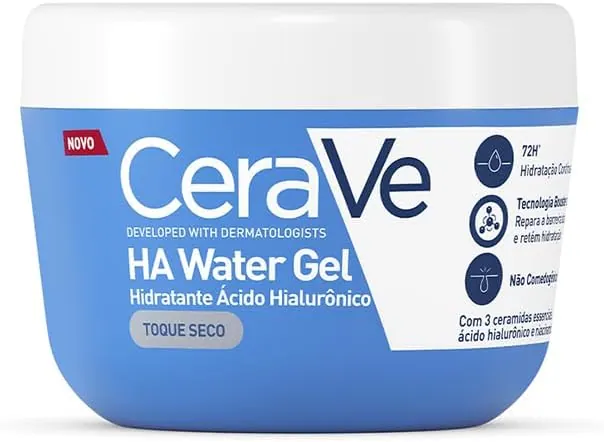 CeraVe HA Water Gel Hidratante Facial Toque Seco 85g