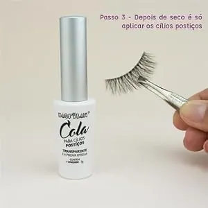 Passo 3: aplique os cílios postiços