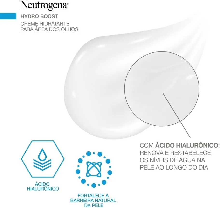 Neutrogena Hydro Boost Creme para Olhos com Ácido Hialurônico 15g
