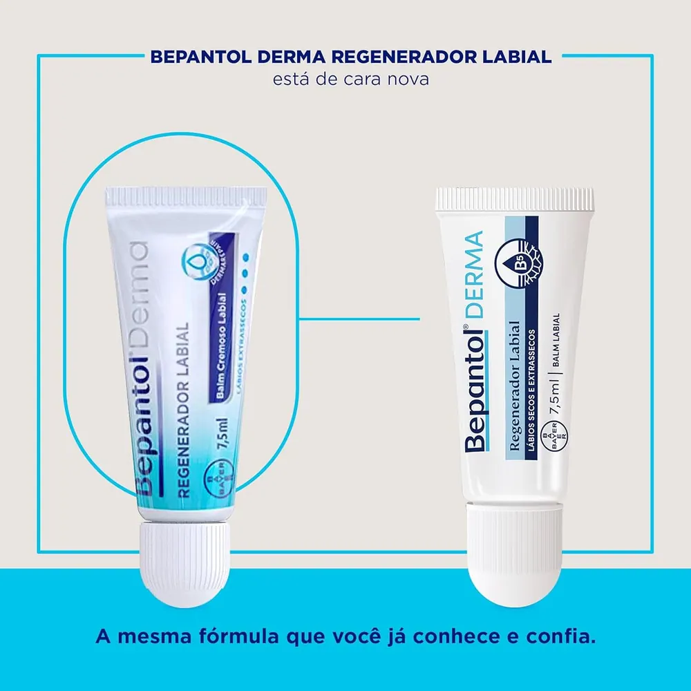 Bepantol Derma Hidratante Labial para Lábios Secos 7,5ml