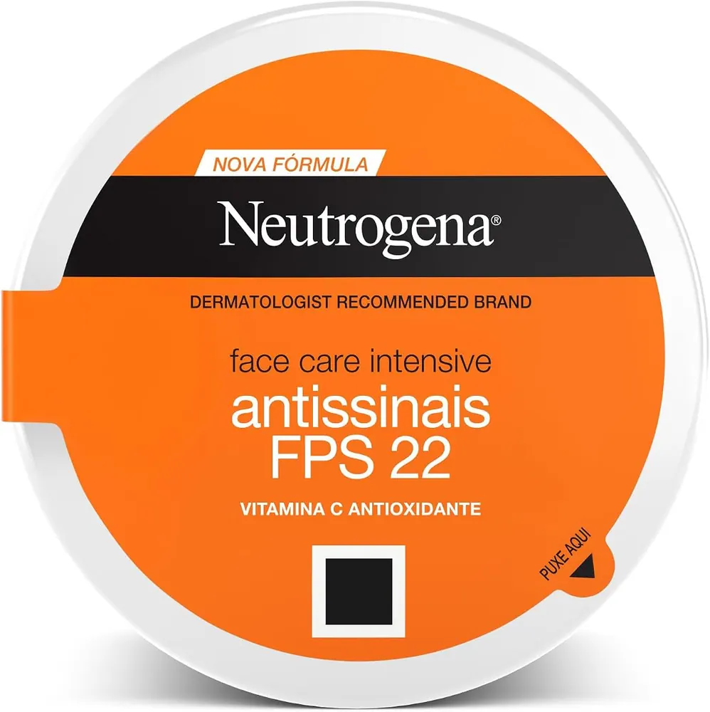 Neutrogena Face Care Intensive Creme Facial Antissinais FPS 22 100g