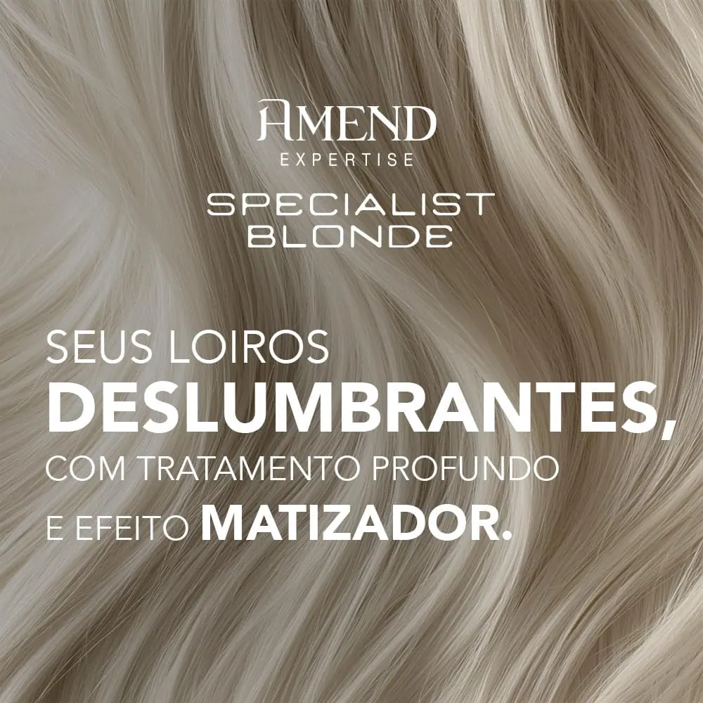 Amend Specialist Blonde Máscara Matizadora com Extrato de Mirtilo 300g