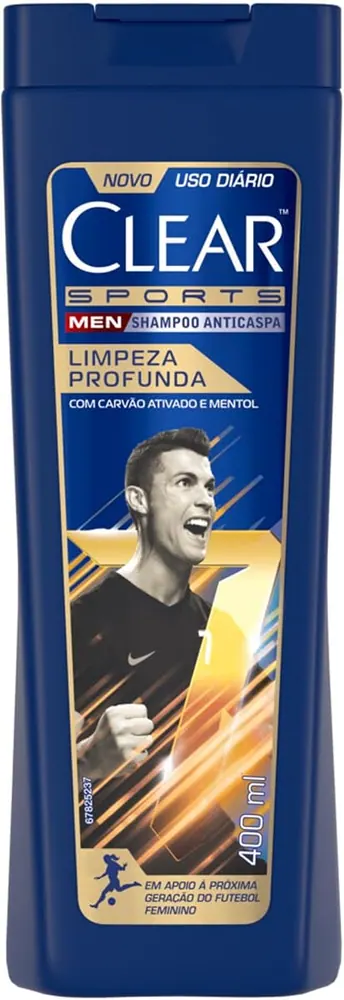 Clear Men Sports Shampoo Anticaspa Limpeza Profunda 400ml