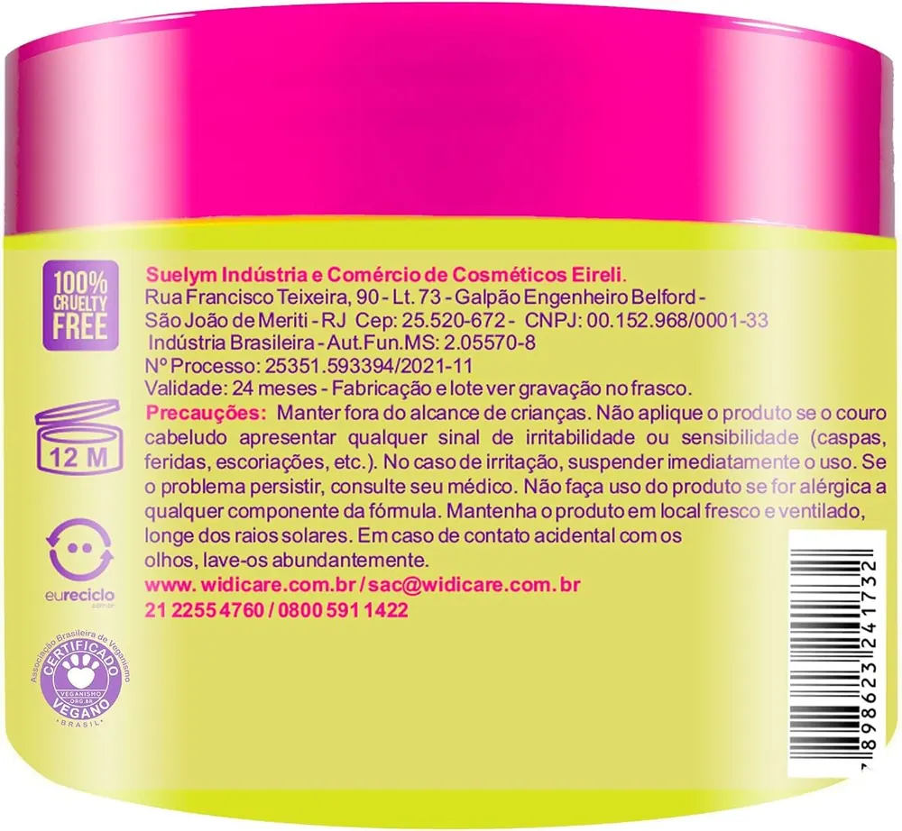 Widi Care Phytomanga CC Cream Máscara Ultra Nutritiva 300g