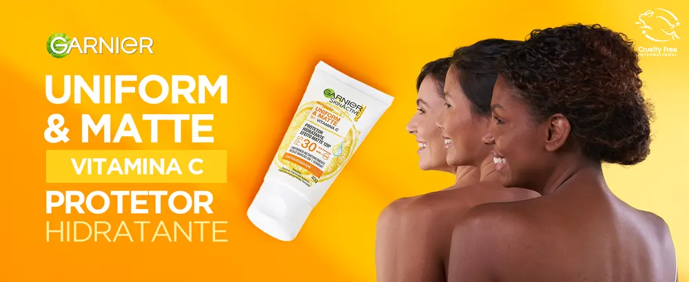 Protetor Garnier Uniform & Matte Vitamina C FPS 30