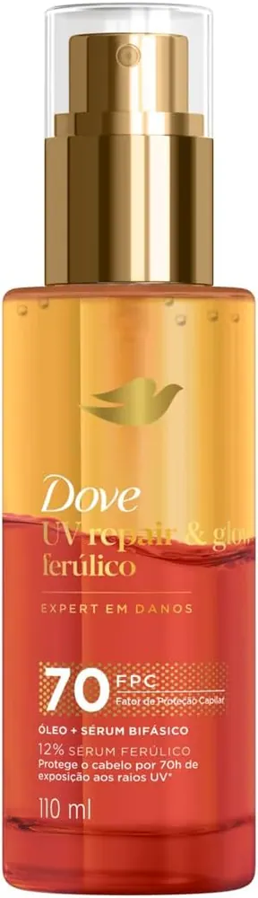 Dove Óleo e Sérum Bifásico UV Repair & Glow + Ferúlico 110ml