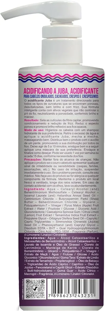 Widi Care Creme Acidificante Acidificando a Juba 500ml