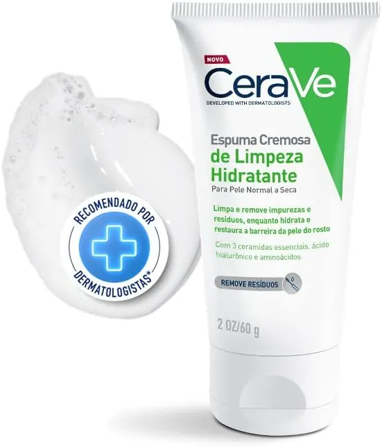 CeraVe Espuma Cremosa de Limpeza Hidratante 60g