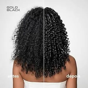 Antes e depois do uso do Gold Black