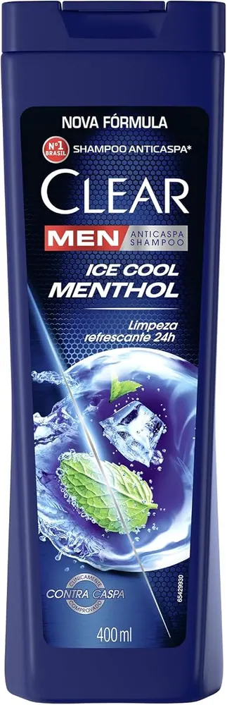 Clear Men Shampoo Anticaspa Ice Cool Menthol 400ml