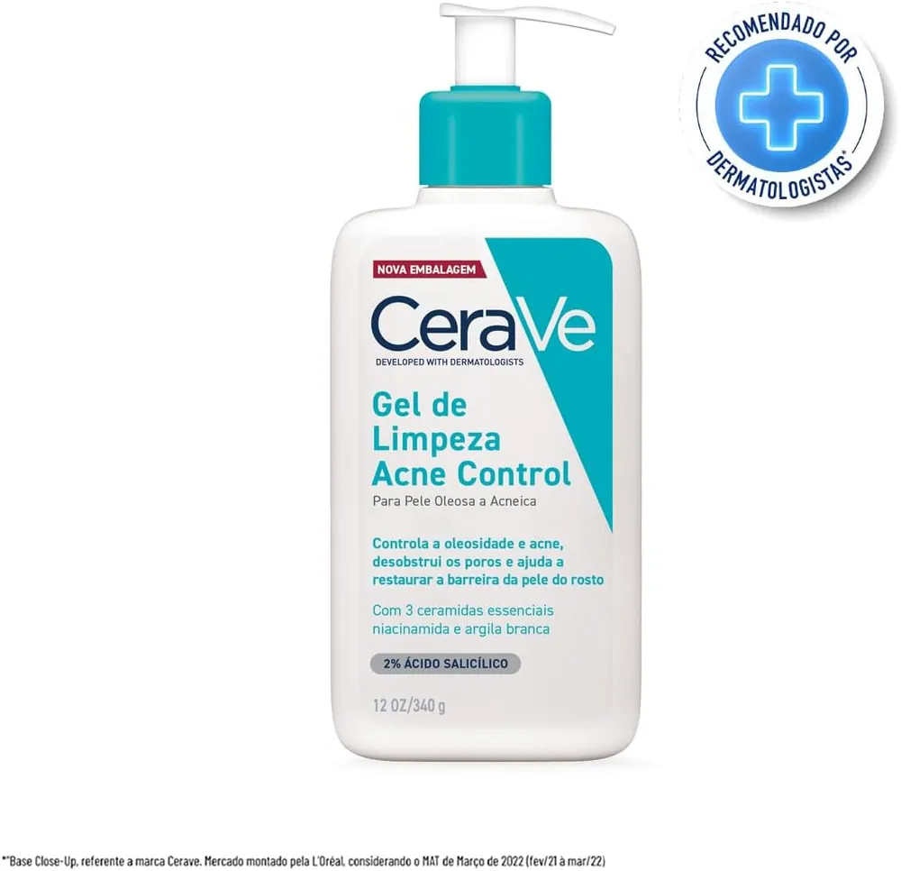 CeraVe Acne Control Gel de Limpeza Facial 340g