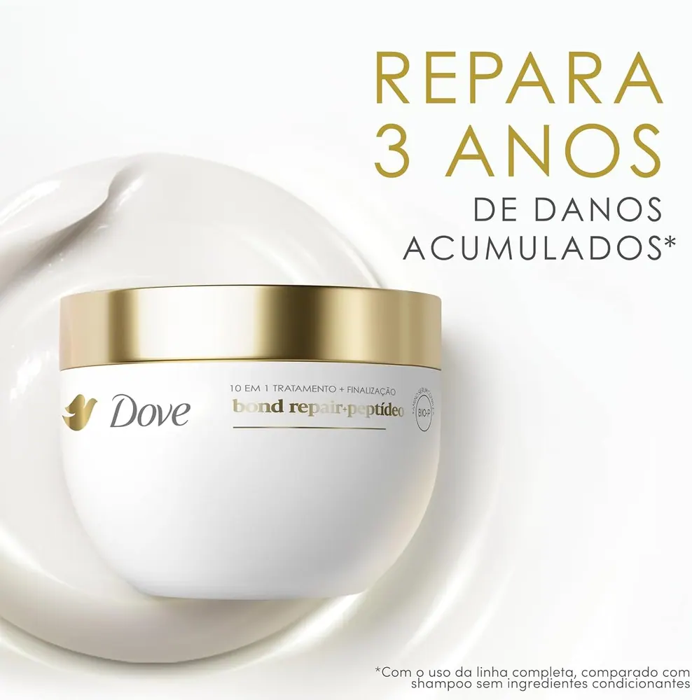Dove Máscara Capilar 10 em 1 Bond Intense Repair + Peptídeo 250g