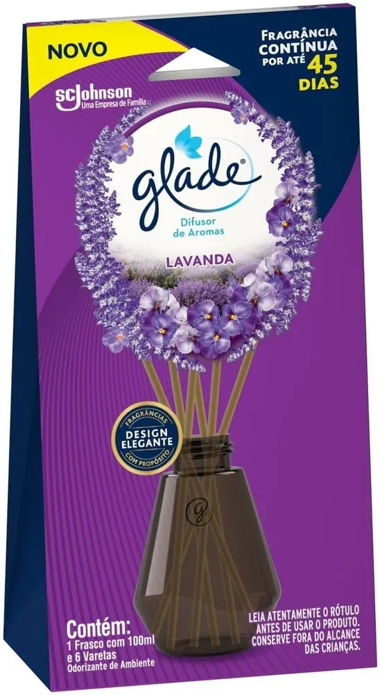 Glade Difusor de Ambiente Lavanda com 6 Varetas 100ml
