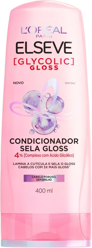 L'Oréal Paris Elseve Glycolic Gloss Condicionador Sela Gloss 400ml