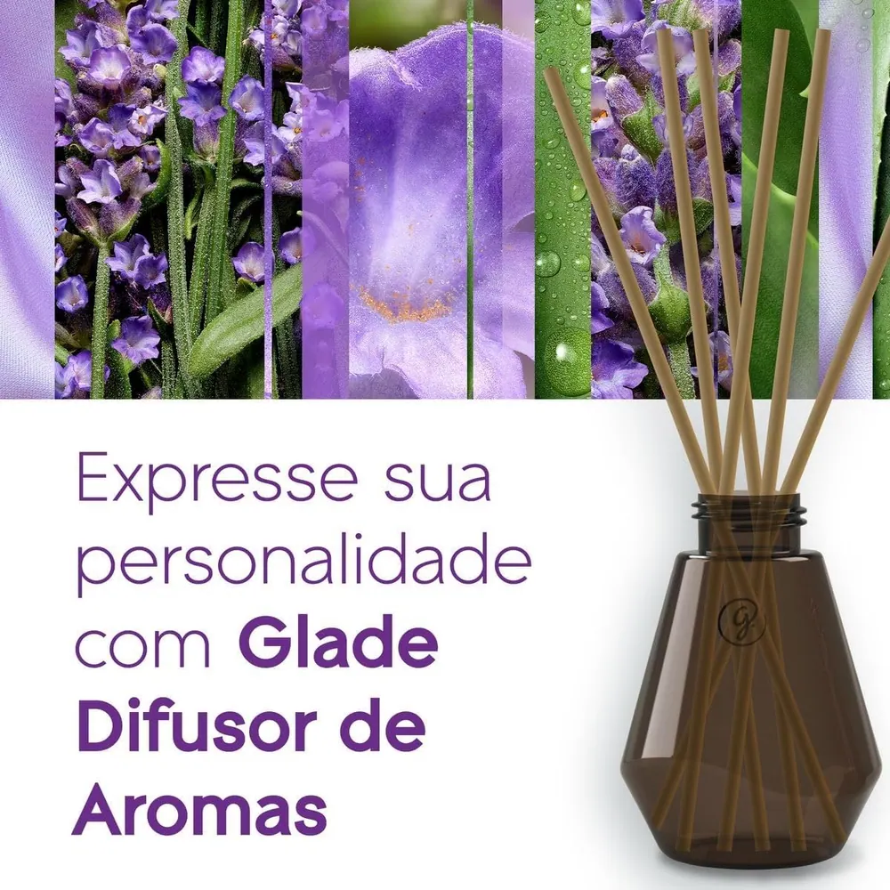 Glade Difusor de Ambiente Lavanda com 6 Varetas 100ml