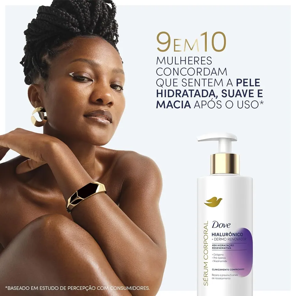 Dove Sérum Hidratante Corporal Dermo Renovador Hialurônico 380ml