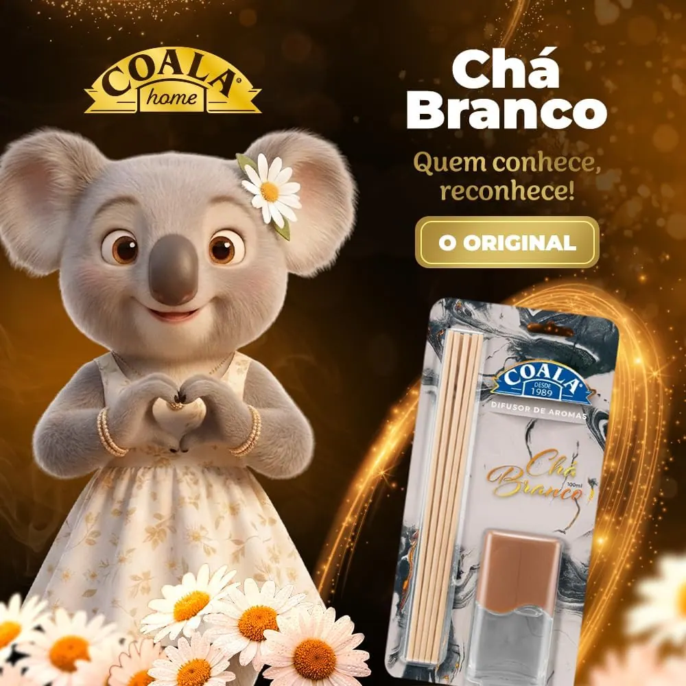 Coala Difusor de Aromas Chá Branco 100ml