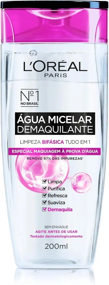 L'Oréal Paris Dermo Expertise Água Micelar Bifásica 5 em 1 200ml