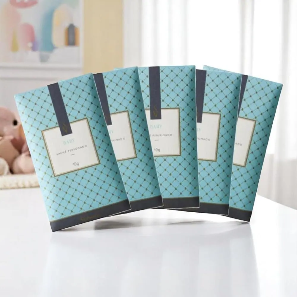 Via Aroma Kit 5 Sachês Perfumados Baby 10g cada