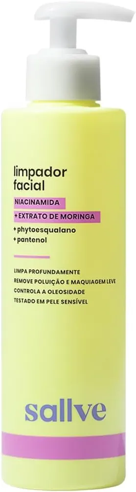 Sallve Limpador Facial com Niacinamida e Moringa 300ml