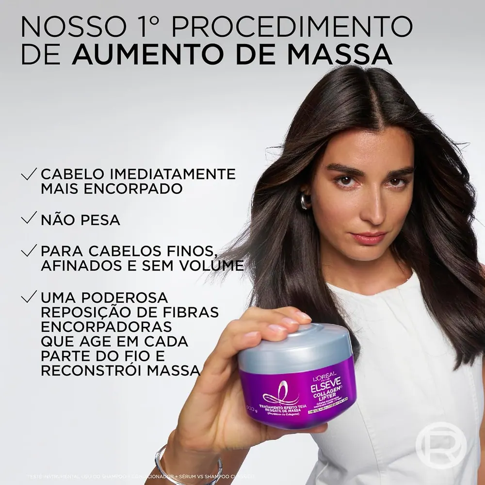 L'Oréal Paris Elseve Collagen Lifter Máscara de Tratamento Colágeno Encorpador 300g