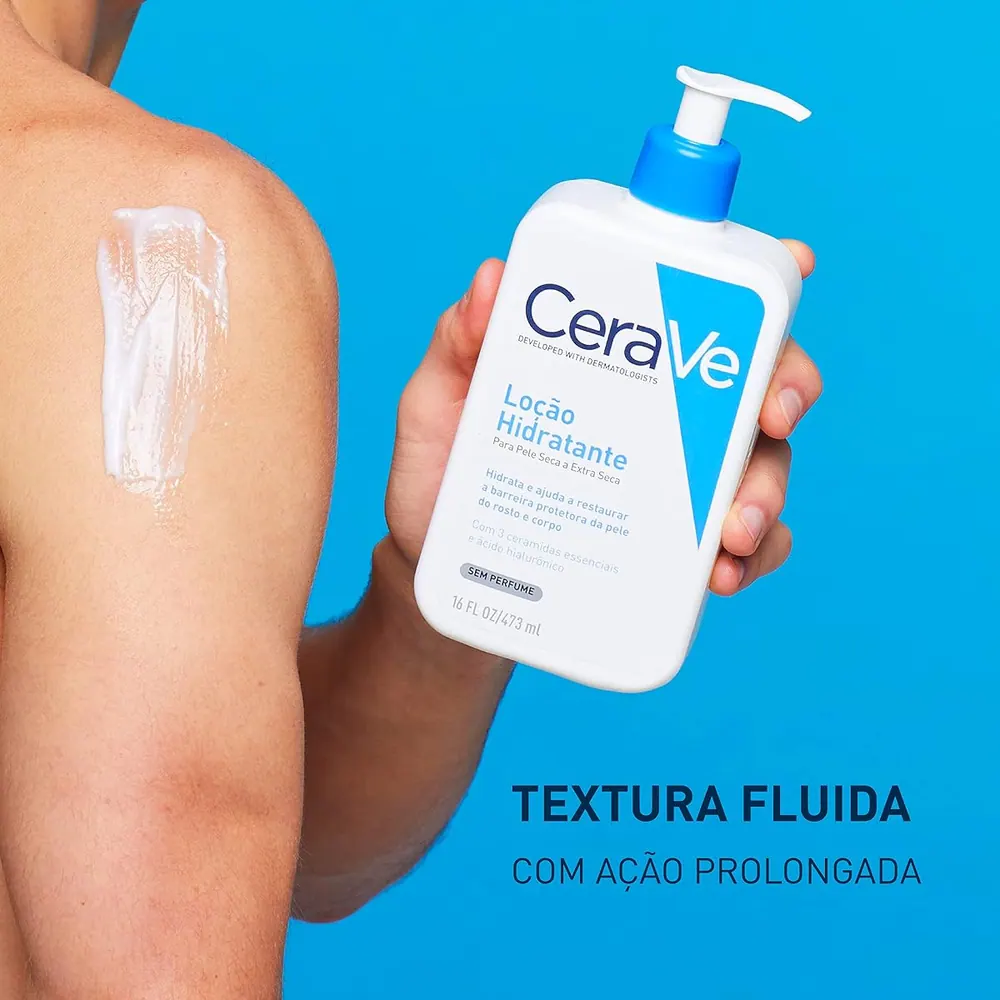 CeraVe Loção Hidratante Corporal com Ácido Hialurônico - 473ml
