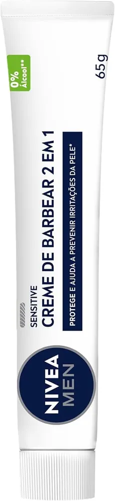 NIVEA MEN Creme de Barbear Sensitive 2 em 1 65g