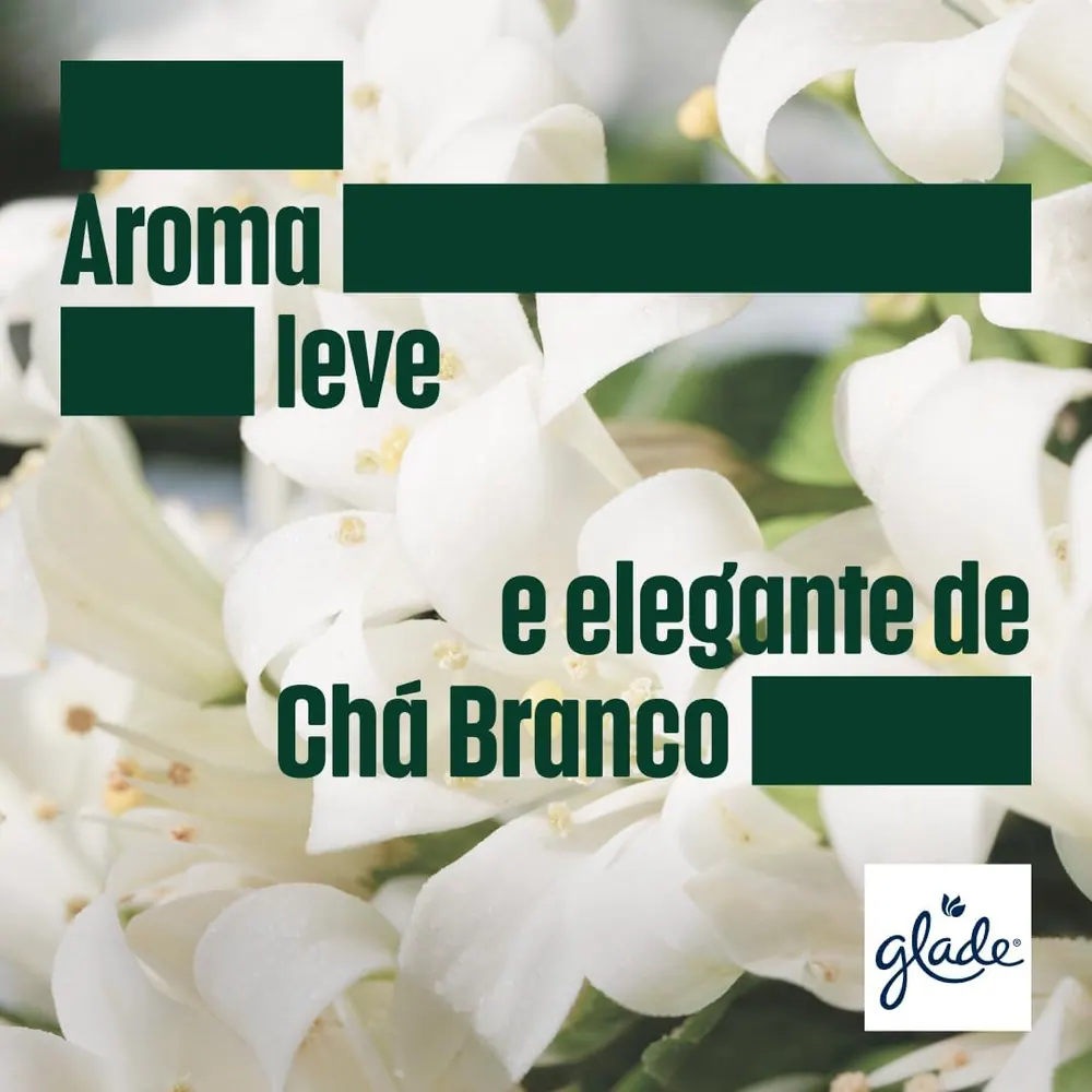 Glade Gotas Perfumadas Limpador Concentrado Chá Branco 120ml