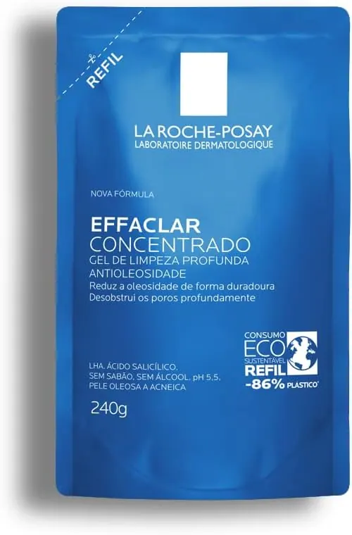 La Roche-Posay Effaclar Gel Concentrado Gel de Limpeza Facial - Refil 240g