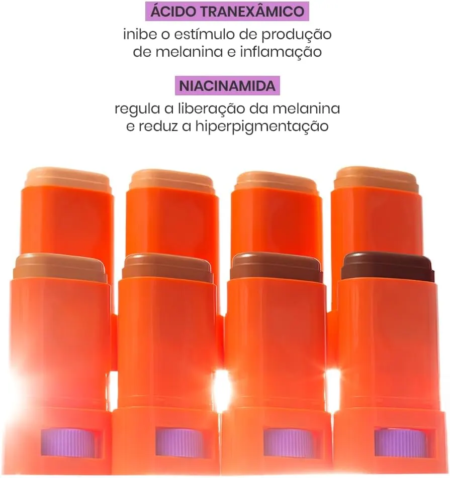 Sallve Protetor Solar em Bastão Antimachas FPS 90 com Cor Tom 3 - 15g