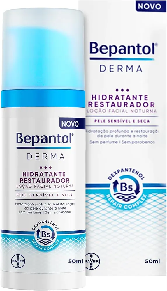 Bepantol Derma Hidratante Facial Noturno Restaurador 50ml