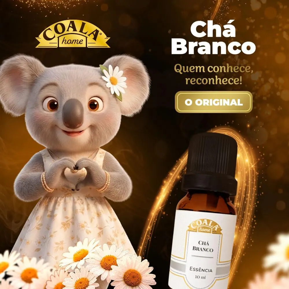 Coala Essência para Aromatizador Elétrico Chá Branco 10ml