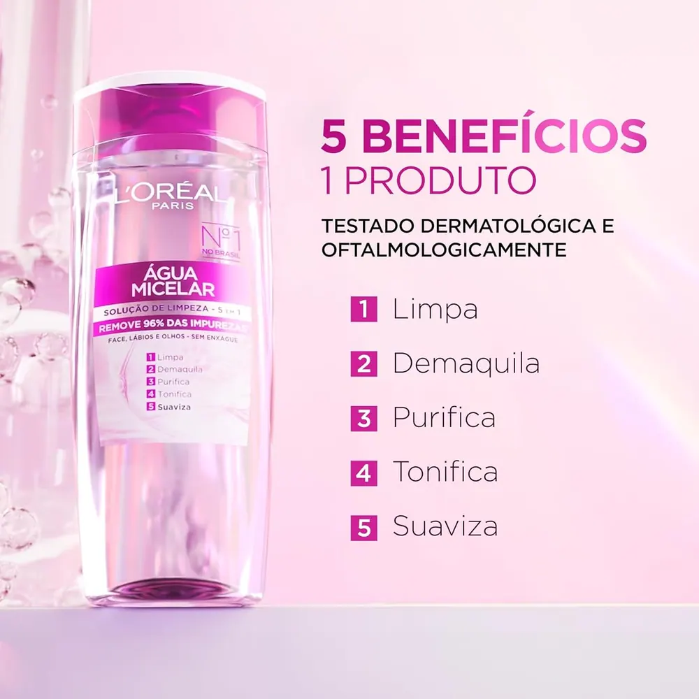 L'Oréal Paris Dermo Expertise Água Micelar Purificante 5 em 1 400ml