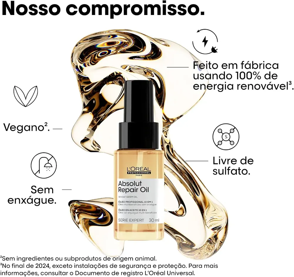 L'Oréal Professionnel Absolut Repair Óleo Capilar 10 em 1 30ml