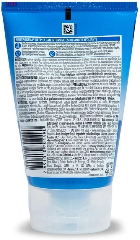 Neutrogena Deep Clean Intensive Gel Esfoliante Facial 100g