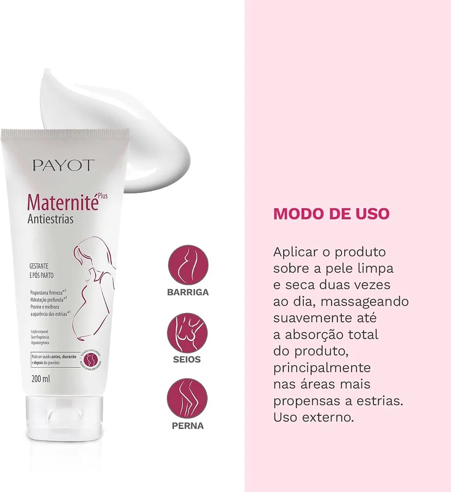 Payot Maternité Plus Antiestrias Gestante e Pós-Parto 200ml