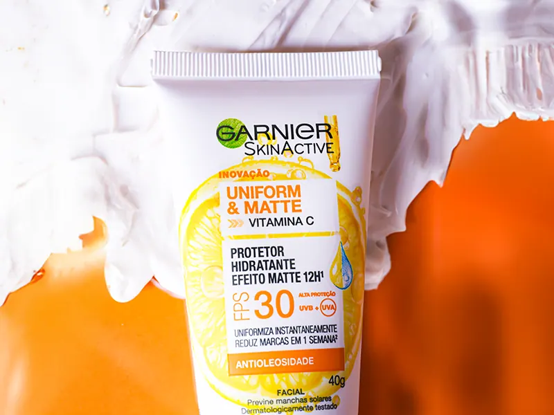 Protetor Uniform & Matte com a textura do produto