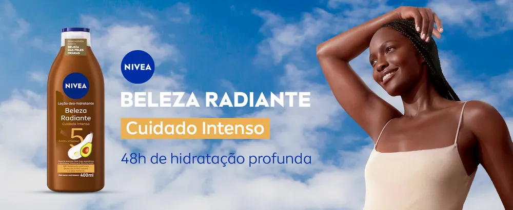NIVEA Beleza Radiante Cuidado Intenso com 48 horas de hidratação profunda