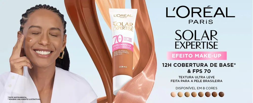 Solar Expertise Efeito Make Up em 8 cores