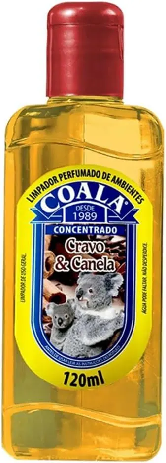 Coala Limpador Perfumado de Ambiente Cravo e Canela 120ml - Kit 3 Frascos