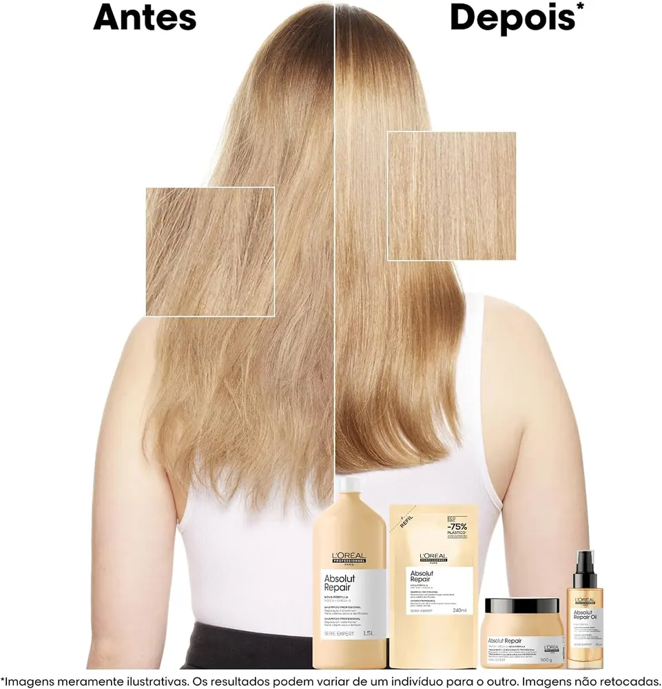 L'Oréal Professionnel Absolut Repair Máscara Capilar para Cabelos Secos e Danificados