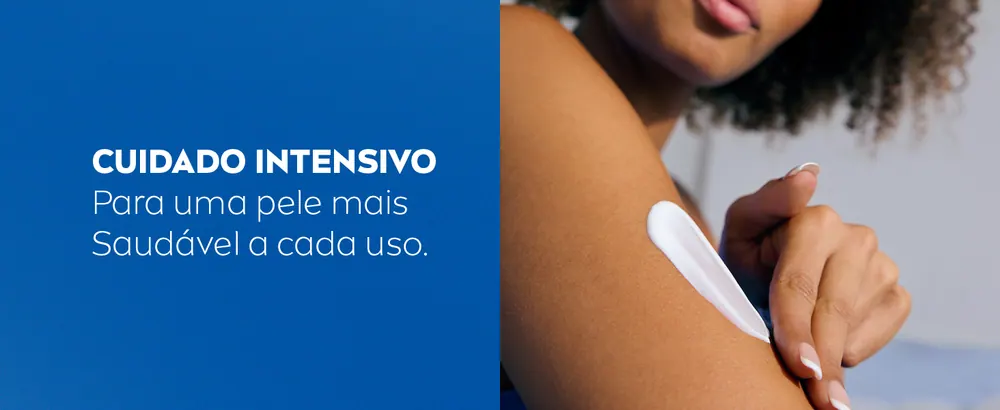 Textura cremosa da loção NIVEA Milk