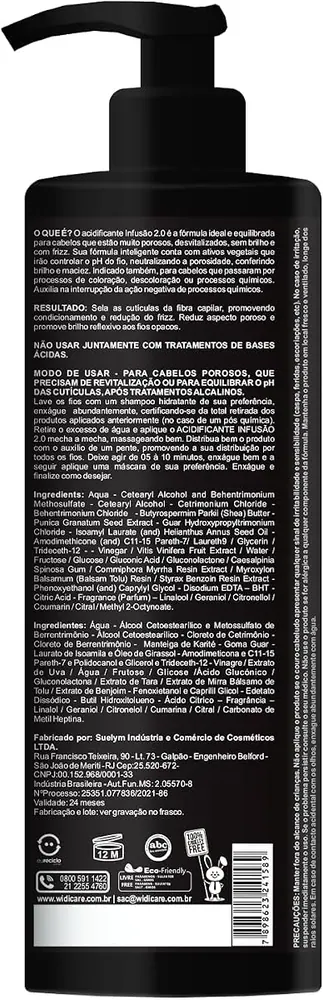 Widi Care Creme Acidificante Infusão 2.0 300g