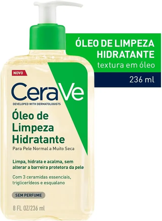 CeraVe Óleo de Limpeza Hidratante para Banho 236ml