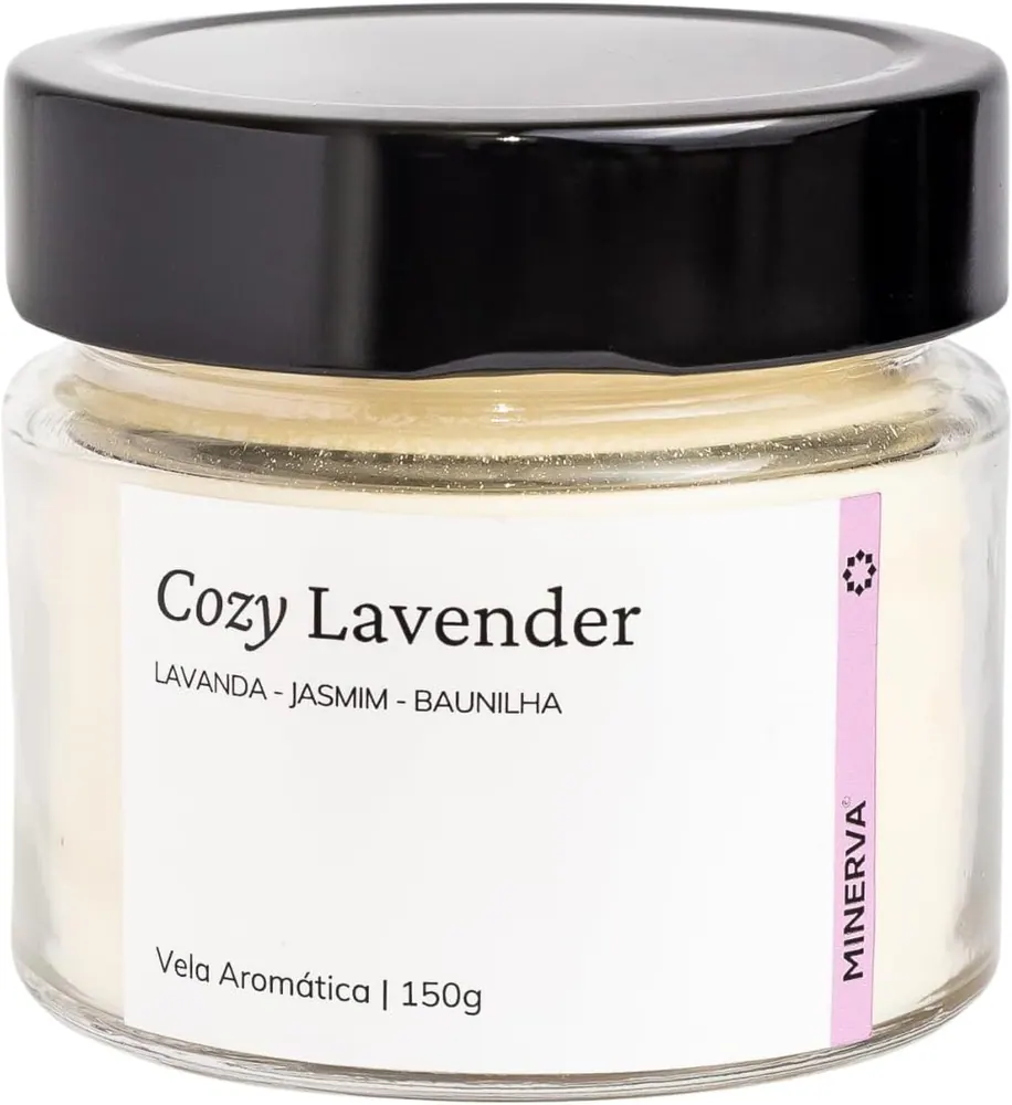 Minerva Candles Vela Aromática Artesanal Cozy Lavender 150g