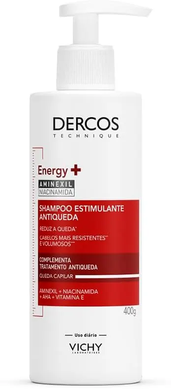 Vichy Dercos Energy+ Shampoo Estimulante com Aminexil 400g