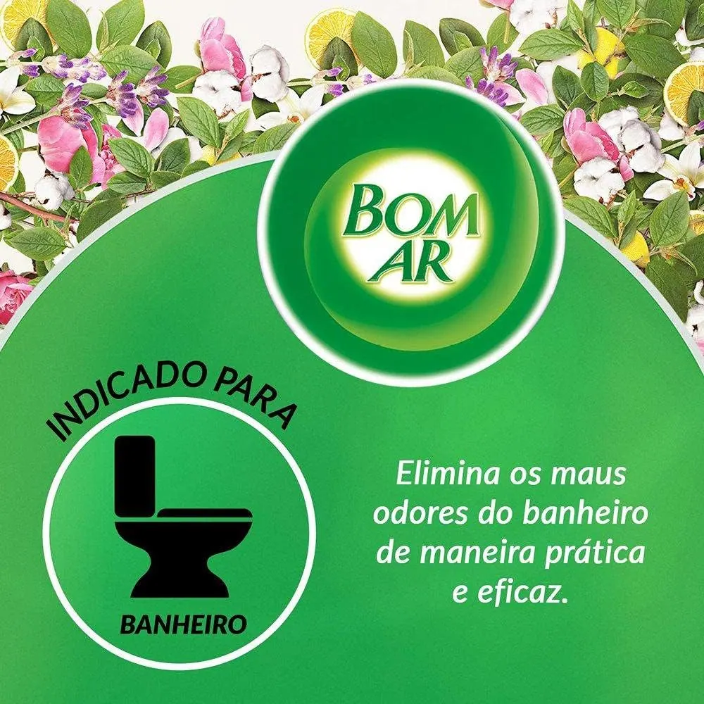Bom Ar Click Spray Refil Flor de Algodão - Kit 3 Refis