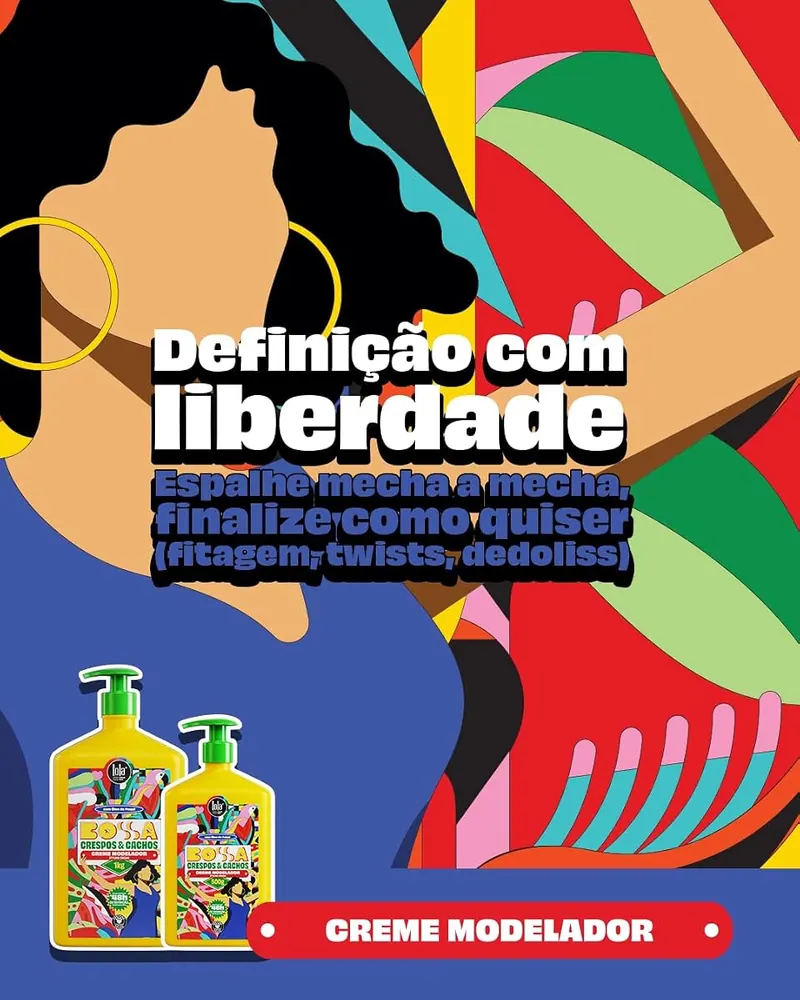 Lola Cosmetics Kit Bossa Creme Modelador 500g + Gelatina Modeladora 500g