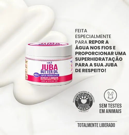 Widi Care Máscara Juba Butter Oil Super Hidratante 300g