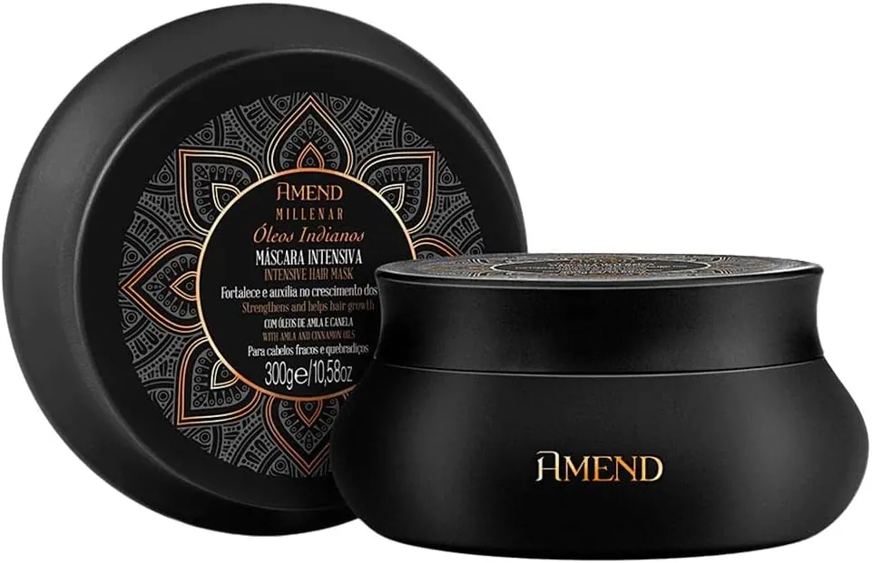 Amend Millenar Óleos Indianos Máscara Fortalecedora com Amla e Canela 300g